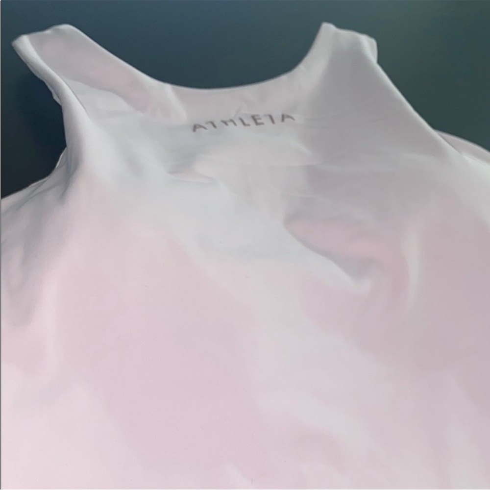 Athleta Conscious Crop SuperSonic D-FD Pale Pink L - Picture 3 of 6